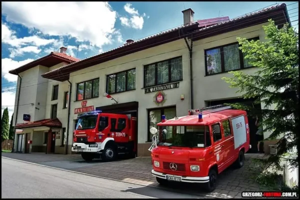 Pożar siana w Jastrzębi – interwencja OSP Lanckorona
