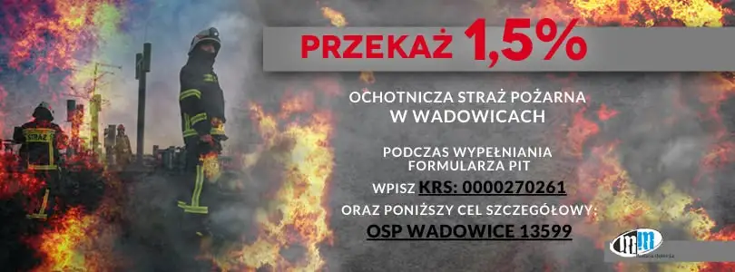 Kolizja dwóch aut na DK52 w Wadowicach. Interweniowali strażacy z OSP