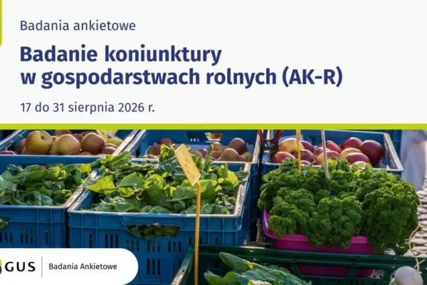 Ruszyło badanie koniunktury w gospodarstwach rolnych – rolnicy mogą wypełnić ankietę online