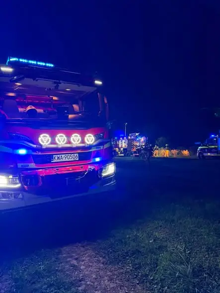Pożar ogniska w Frydrychowicach – interwencja strażaków