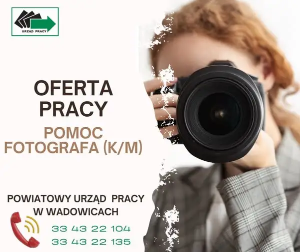 Praca: Pomoc fotografa w Kalwarii Zebrzydowskiej – oferta PUP