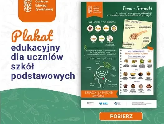 Nowy plakat edukacyjny NCEŻ o roślinach strączkowych dla szkół podstawowych
