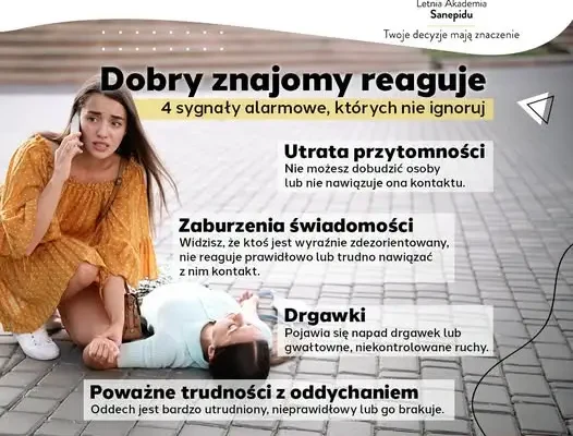 Pierwsza pomoc: jak reagować, gdy ktoś traci przytomność? Porady GIS