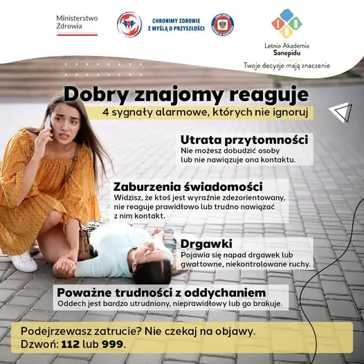 Pierwsza pomoc: jak reagować, gdy ktoś traci przytomność? Porady GIS