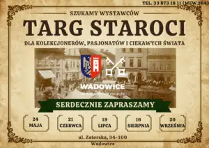 Rekordowy Targ Staroci w Wadowicach: 54 wystawców na Zatorskiej