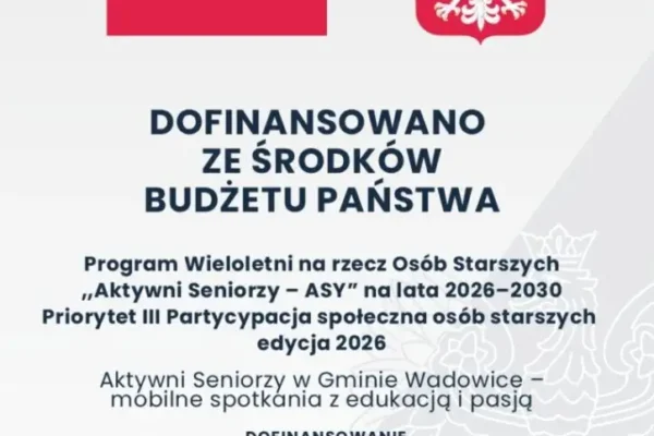 Seniorzy z Gminy Wadowice z dofinansowaniem na mobilne spotkania i przejazdy kolejką