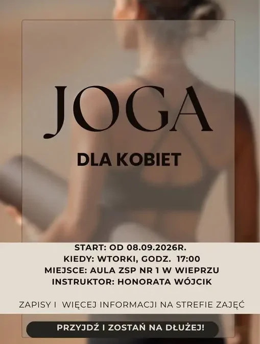 Joga z Honoratą wraca do Wieprza – zapisy na nowy cykl zajęć
