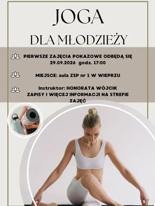Nowa grupa jogi dla młodzieży w GOK Wieprz – pierwsze zajęcia pokazowe