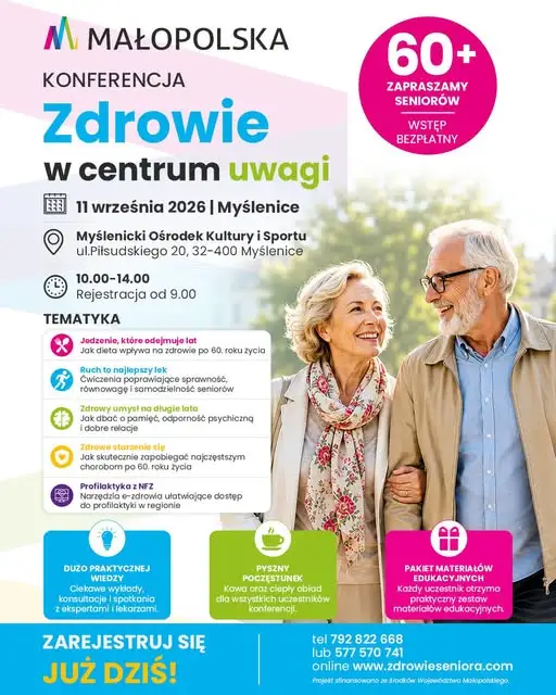 Bezpłatne spotkanie o zdrowiu w Myślenicach – 11 września