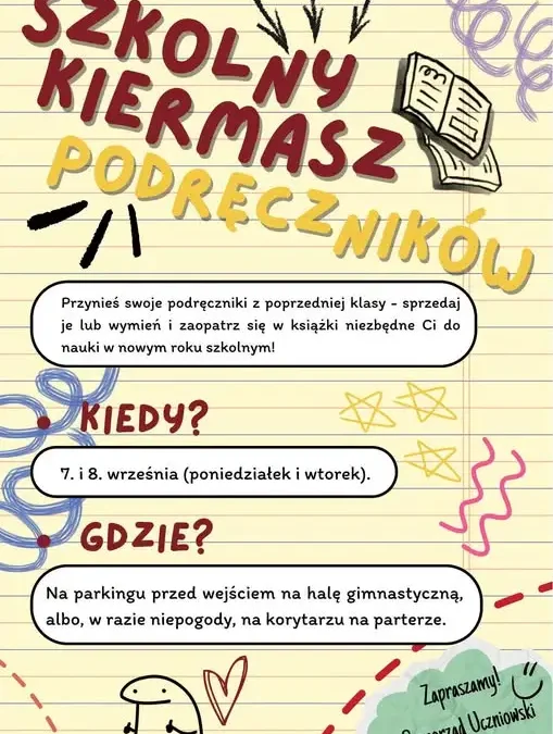 Kiermasz podręczników w liceum w Andrychowie – jak wymienić książki?