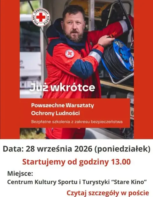 Kalwaria Zebrzydowska: bezpłatne warsztaty ochrony ludności z PCK