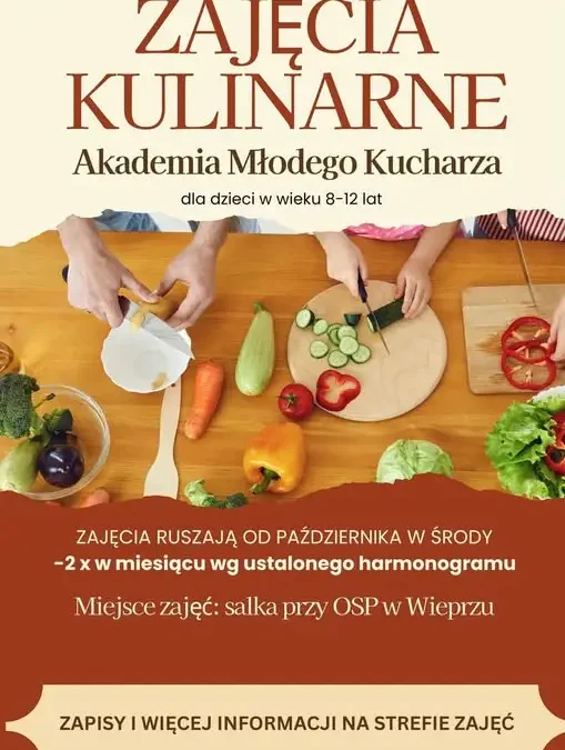 Akademia Młodego Kucharza w Wieprzu – ruszają zapisy na zajęcia kulinarne dla dzieci