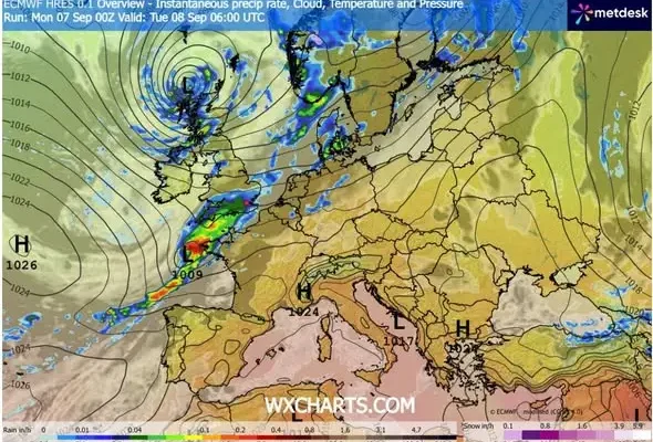 Pogoda w Inwałdzie: 8°C rano, do 17°C w ciągu dnia. Nadchodzi zmiana