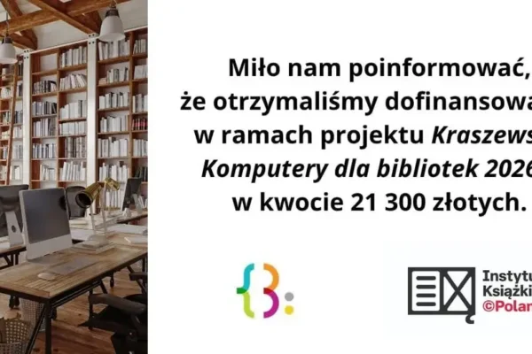 Biblioteka w Lanckoronie otrzyma dofinansowanie na nowe komputery