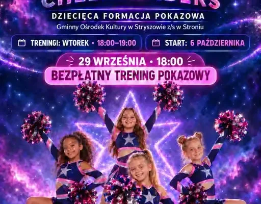 GALAXY CHEERLEADERS w Stroniu – bezpłatny trening pokazowy 29 września