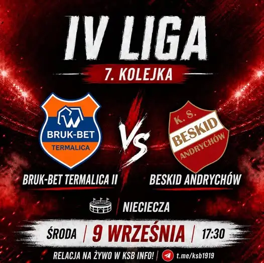 Beskid Andrychów gra w Niecieczy. Zmiany terminów wrześniowych meczów