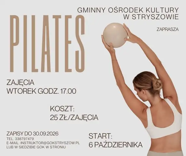 Pilates w GOK Stryszów – zapisy trwają, start 6 października