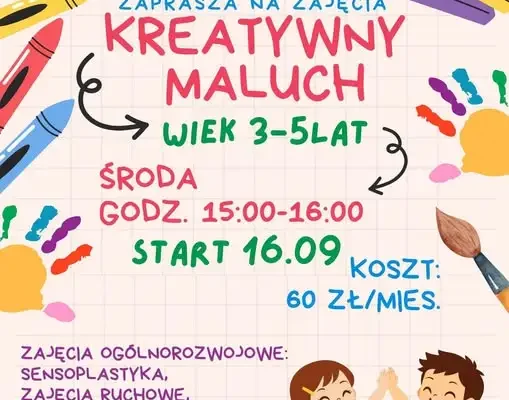 GOK Stryszów zaprasza dzieci na nowe zajęcia rozwojowe