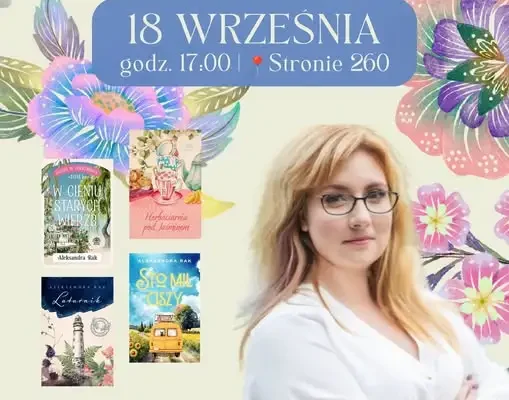 Spotkanie autorskie z Aleksandrą Rak w GOK Stryszów – już 18 września