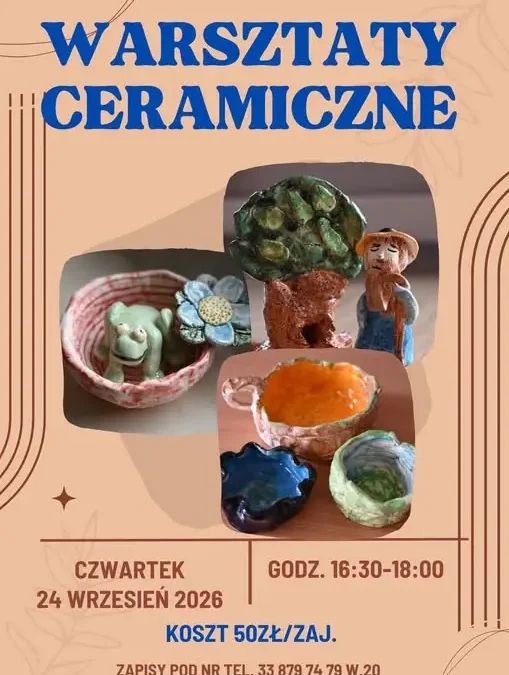 Warsztaty ceramiczne w Stroniu – 24 września 2026