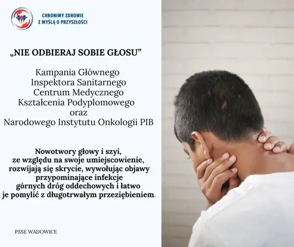 Rusza kampania „Nie odbieraj sobie głosu” – nowotwory głowy i szyi pod lupą