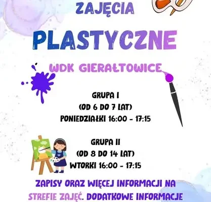Nowy sezon zajęć w Wiejskim Domu Kultury w Gierałtowicach – sprawdź ofertę