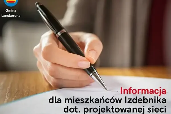 Izdebnik: projektant kanalizacji sanitarnej zbiera zgody od właścicieli działek