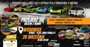 Superauta na wadowickim rynku: piknik charytatywny Fundacji FunAndDrive Dzieciom