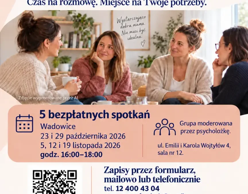 „Lądowanie na Planecie Mama” – bezpłatne spotkania dla mam w Wadowicach