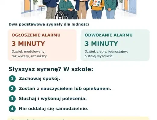 Sygnały alarmowe w szkole — jak reagować? Przypomnienie dla uczniów i rodziców