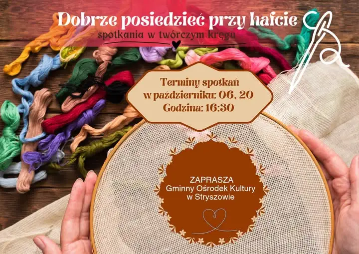Warsztaty haftu dla dorosłych w Stryszowie – ruszają już w październiku