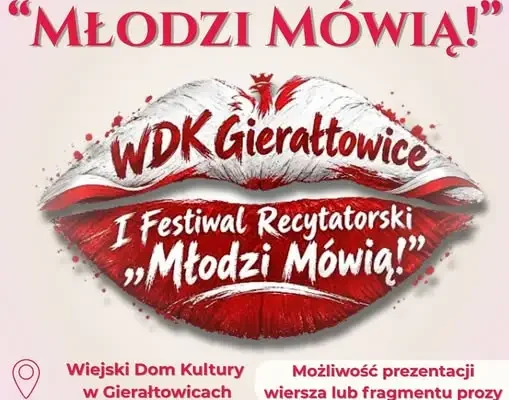 I Festiwal Recytatorski „Młodzi mówią!” w Gierałtowicach – trwają zapisy