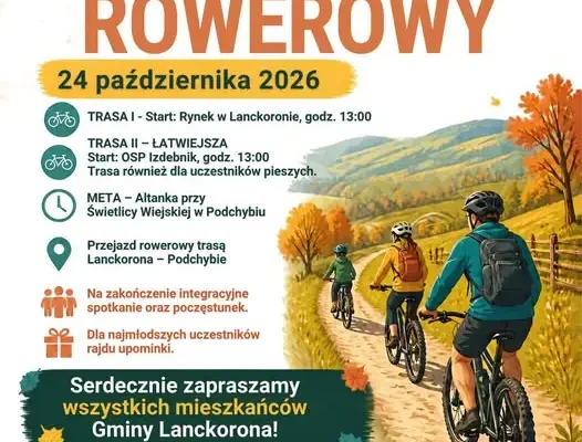 Rajd Rowerowy i Pieszy w Gminie Lanckorona – 24 października 2026