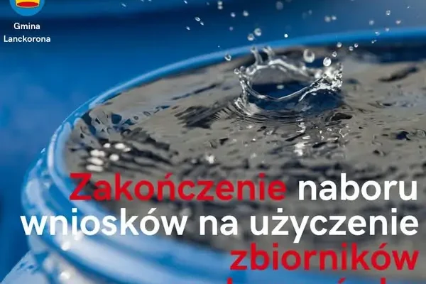 Gmina Lanckorona: nabór wniosków na zbiorniki na deszczówkę zakończony