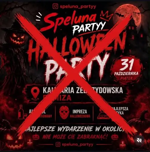 OSP Kalwaria Zebrzydowska dementuje: nie organizujemy „Halloween Party”