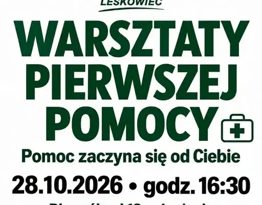 Wadowice: bezpłatne warsztaty pierwszej pomocy już 28 października