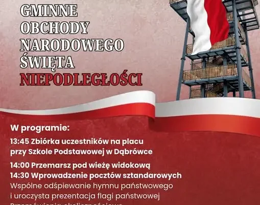 Gminne obchody 11 Listopada w Dąbrówce – program uroczystości