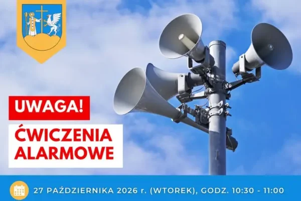 Próba syren alarmowych w powiecie wadowickim i gminie Mucharz – 27 października