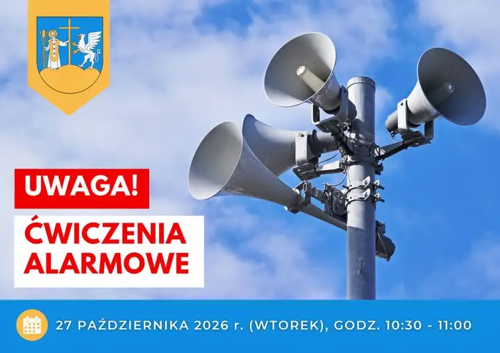 Próba syren alarmowych w powiecie wadowickim i gminie Mucharz – 27 października