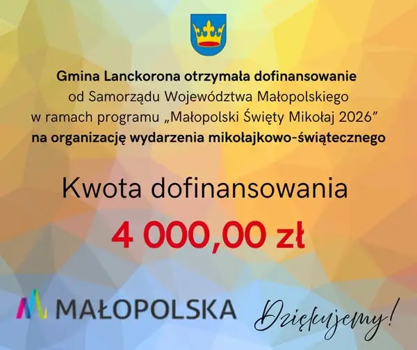 Lanckorona z dofinansowaniem na świąteczne spotkanie dla mieszkańców