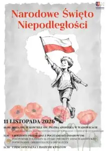 Wadowice świętują 108. rocznicę niepodległości Polski – program obchodów