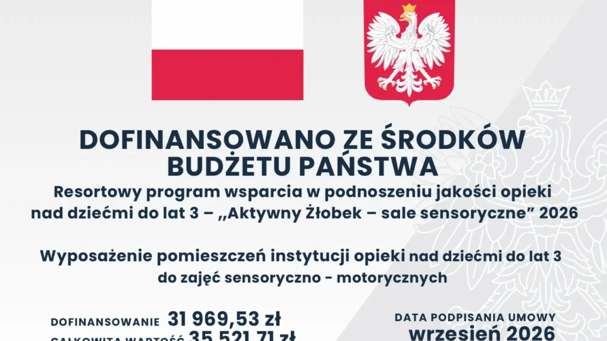 Wadowice: nowa sala sensoryczna w żłobku Muchomorek dzięki dofinansowaniu